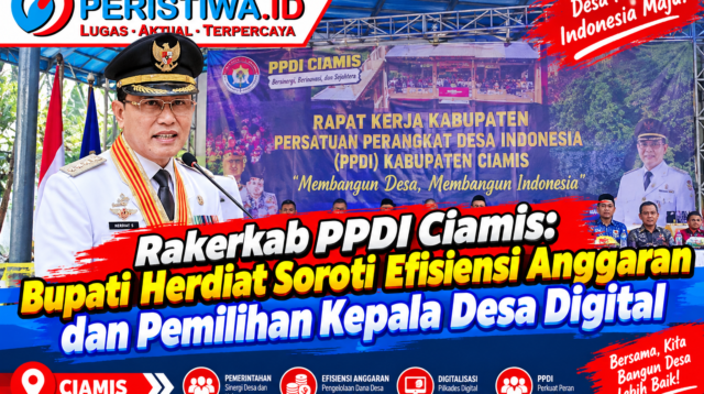 Rakerkab PPDI Ciamis Bupati Herdiat Soroti Efisiensi Anggaran dan Pemilihan Kepala Desa Digital
