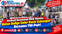 buatkan gambar landscape Perkuat Keamanan Blok Hunian, Rutan Balige Gelar Razia Gabungan Bersama TNI-Polri