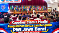 Kapolres Ciamis Hadiri Pengukuhan Ketua dan Pengurus PWI Jawa Barat Masa Bakti 2026–2031