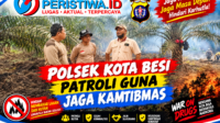 Polsek Kota Besi Patroli Guna Jaga Kamtibmas