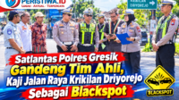 Satlantas Polres Gresik Gandeng Tim Ahli, Kaji Jalan Raya Krikilan Driyorejo Sebagai Blackspot