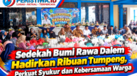 Sedekah Bumi Rawa Dalem Hadirkan Ribuan Tumpeng, Perkuat Syukur dan Kebersamaan Warga